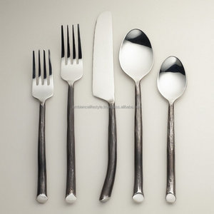 Juego de cubiertos de acero inoxidable de 5 piezas más vendidos, diseñador, hogar, restaurante, boda, fiesta, lugar, ambiente, tenedores, comida, Metal - Product Image 2