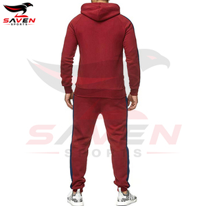 Conjunto deportivo con capucha y cremallera completa, ajustado, con logotipo personalizado de última moda para hombre, ideal para gimnasio, entrenamiento y carrera. - Product Image 2