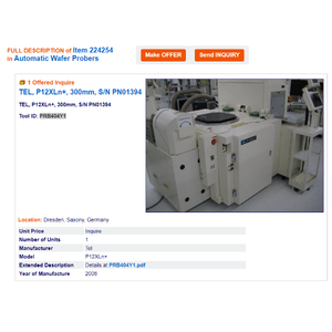Machine de sondage de wafers TEL P-12XLn+ - Équipement et pièces semi-conductrices de renommée mondiale - Product Image 5