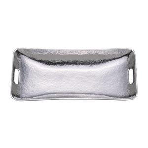 Plateaux de service décoratifs pour restaurant avec poignée, conformes aux normes alimentaires, en métal, forme ovale, prix abordable, plateau argenté fait main - Product Image 6