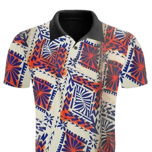 Nueva colección de camisetas tipo polo para hombre, inspiradas en la Polinesia, disponibles para impresión personalizada. - Product Image 2