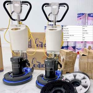 Pulidora y Esmeriladora Industrial Eléctrica de 2.0HP para Pisos, Multifunción, de 17 Pulgadas, con Colector de Hierro y Accesorios - Product Image 3