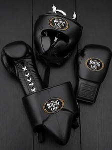 New No <b>Boxing</b> No Life <b>Boxing</b> <b>Sparring</b> <b>Set</b> Professional Real Leather Professional Fly <b>Boxing</b> Gloves Pro Punching <b>Set</b> - Product Image 1