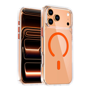 Funda Magnética Transparente, Delgada y Moderna, de TPU y Acrílico, Resistente a Impactos para iPhone - Product Image 2