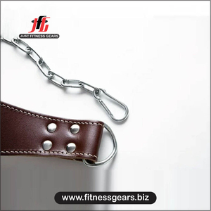 Ceintures de musculation en cuir de vachette de haute qualité avec chaîne, logo personnalisé, équipement de gym pour hommes et femmes JUST FITNESS GEARS, respirantes - Product Image 4