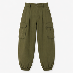 Wholesale Custom <b>Balloon</b> Cargo Trousers for Women - OEM Supplier for Bulk Purchase - Product Image 1