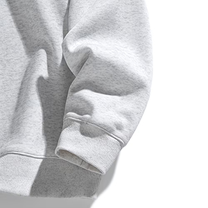 Men's Custom Logo Half Zip Sweatshirt Oversized Plain <b>Mock</b> <b>Neck</b> Cotton Fleece Winter Streetwear <b>Top</b> - Product Image 6