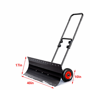 Pala quitanieves con ruedas de 40 pulgadas, cuchilla de acero de 17 pulgadas, mango ajustable, pala de nieve de alta resistencia para entradas de vehículos y aceras ODGWT0019 - Product Image 6