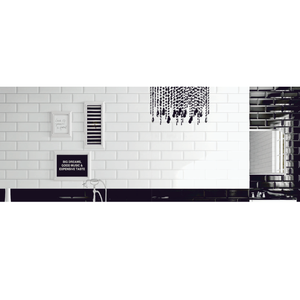 Black tile Modern Spa Wellness Center Decorative <b>Wall</b> Tile 108x108 100x200 100x300mm New Trending Design Small Format Factory - Product Image 2