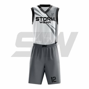 Maillot de basket-ball imprimé par sublimation, uniforme de basket-ball personnalisé, uniforme de sport pour hommes, taille plus, kits d'uniformes de basket-ball, directement de l'usine - Product Image 4