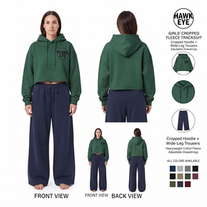 Conjunto Deportivo de Sudadera Corta y Pantalones Anchos para Mujer Hawk Eye - Product Image 2