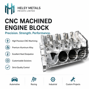 Advanced VMC Machined Aluminum Alloy CNC Machined Cylinder <b>Block</b> High Accuracy <b>Mounting</b> Holes for Automotive Engines Performance - Product Image 1