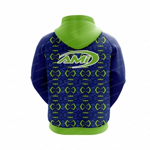 Nouveau sweat à capuche de sport respirant en polaire 100% polyester, surdimensionné, de haute qualité, personnalisé avec le nom et le numéro du joueur de football américain - Product Image 3