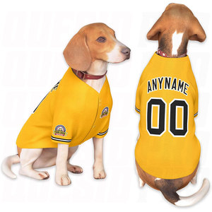 Baseball Jersey Dog Breathable Pet <b>Clothes</b> for Small Medium Large Dogs and <b>Cats</b> Short Sleeve Baseball Dog Shirts Lightweight - Product Image 1