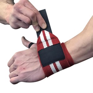 Bandes de maintien pour poignets antidérapantes, respirantes, élastiques, à double bande, avec boucles pour le pouce, style sportif, sangle de gym pour l'entraînement, la musculation et l'haltérophilie - Product Image 4