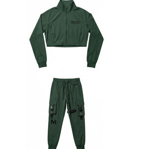 Chándal Deportivo para Hombre con Bloques de Color, Cierre Completo, Cuello Alto, Estilo Deportivo, Poliéster y Algodón, para Otoño, con Bolsillos Laterales - Product Image 3