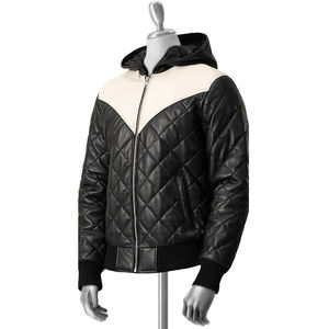 Unisex Custom Winter <b>Puffer</b> <b>Jacket</b> Men's Waterproof Windproof Plus Size Zipper Stand Collar High Street Cotton Polyester for Men - Product Image 1