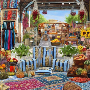 Sacs à main en tissu de coton doux à motifs floraux pour femmes, collection Printemps-Été, sacs fourre-tout à bandoulière avec fermeture éclair, assortiment de sacs indiens - Product Image 4