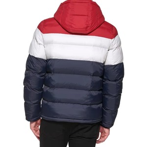 Veste matelassée coupe-vent respirante et imperméable à capuche style streetwear camouflage patchwork, prix usine, faible MOQ, personnalisable - Product Image 5