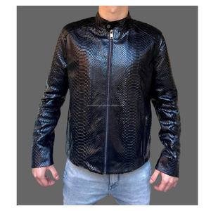Chaqueta Bomber de Cuero Vacuno para Hombre, Nueva Colección de Invierno, con Logotipo Frontal Personalizado, Impermeable, Cortavientos y de Secado Rápido - Product Image 1