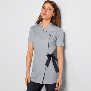 Nuevo Uniforme de Salón de Belleza a la Moda, Personalizado, Elástico, para Spa de Uñas, con Encaje Tejido Ajustable - Product Image 3