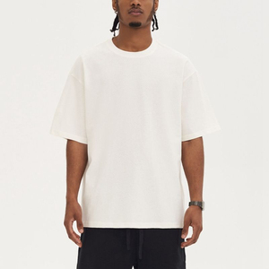 High Quality Custom Logo Men T Shirt Manufacturer Oversized Drop Shoulder <b>Blank</b> T Shirts Light <b>Weight</b> Cotton T-Shirts OEM Size - Product Image 5