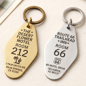 Custom <b>Engraved</b> Metal <b>Keyrings</b> for Hotel Rooms, Marktex - Product Image 3