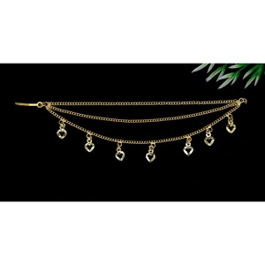 New Design Gold Plaetd Ear Chain for Engagement <b>Wedding</b> <b>Gift</b> Style Indian Traditional Ideal For <b>Wedding</b> Festive Occasions - Product Image 5