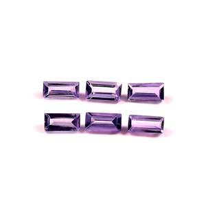 Iolite naturelle 4,5x9mm, taille baguette, facettée, calibrée, pierre précieuse certifiée, pour la fabrication de bijoux, fournisseur en gros - Product Image 1