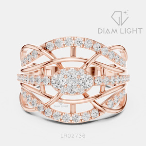 Bague de mariage en or blanc 14 carats avec diamant de laboratoire certifié IGI, taille ronde 0,761 CT, bijou raffiné, cadeau pour fiançailles, mariage ou anniversaire - Product Image 3