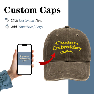 Casquette de baseball en coton délavé vintage avec boucle réglable, broderie personnalisée, fabriquée en usine, pour la mode et le sport en extérieur - Product Image 6