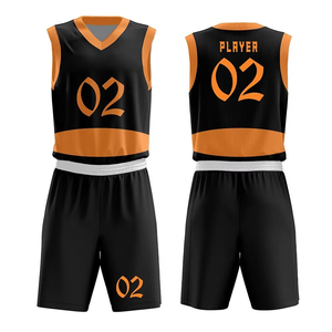 Uniforme de basket-ball au design élégant, nouvelle conception, vente en gros, personnalisé, 100% polyester, imprimé par transfert thermique - Product Image 2