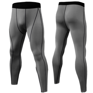 <b>Men's</b> Orange Compression Pants Sporty Quick Dry <b>Elastic</b> <b>Waist</b> Lightweight Spandex Polyester Workout Running <b>Trousers</b> - Product Image 6