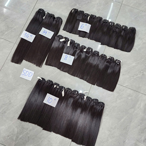 Remy Human Hair From Vietnam Transparent French Lace Glueless Full Lace <b>Wigs</b> <b>Deep</b> <b>Wave</b> Bundles with Frontal 13x6 - Product Image 1