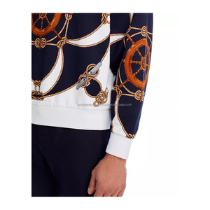 Sudadera con Capucha Unisex con Estampado Náutico, 100% Algodón, Transpirable, Corte Regular, Estilo Invernal - Product Image 3