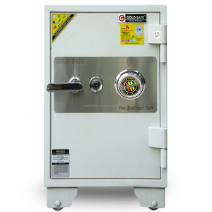 Fingerprint <b>Safes</b> WELKO LX570 FE White <b>Key</b> <b>Lock</b> 2mm Thick Stainless Steel Fireproof 1000-1200C Home <b>Safe</b> L600xw380xh330mm - Product Image 1