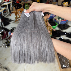 Gran oferta, cabello crudo vietnamita, impresionante Espejo, hueso, extensiones de cabello liso, peluca Frontal suave, cutícula, cabello alineado, listo para enviar - Product Image 5