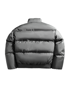 Chaqueta acolchada unisex informal de invierno, cálida, con capucha y cierre de cremallera, a prueba de viento. - Product Image 2