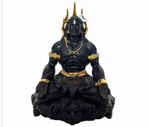Estatua de Adiyogi Shiva de Poliresina Negra y Dorada de 3.5 Pulgadas, Figura Decorativa de Mahadev para el Hogar, Templo, Oficina, Escritorio, Coche y Decoración - Product Image 4