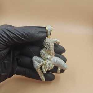 Colgante 3D de Spider-Man en Plata de Ley 925, Colgante Personalizado de Personaje de Dibujos Animados para Hombre, Regalo de Cumpleaños, Joyería Hip Hop - Product Image 1