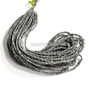 Natural Grey Diamond Beads Aaa Gray Diamond Uncut Beads 2-3MM Raw Diamond Beads Rough Diamond Nugget Beads For Jewelry Making Su - Product Image 1