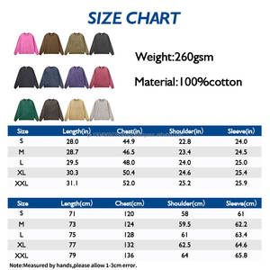 260GSM ผ้าบาติกผ้าฝ้าย100% สำหรับผู้ชายเสื้อยืดแนวสตรีทย้อนยุคสำหรับฤดูหนาวแขนยาวออกแบบโลโก้ได้ตามต้องการ - Product Image 3