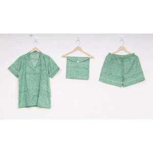 Nouvel Arrivage Ensemble Pyjama Court 2 Pièces en Satin 100% Coton Imprimé à la Main, Respirant, Taille Élastique, Fabricant Indien Export26 - Product Image 1