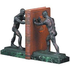 Luxury Aluminium Bookends Decorative Pair | Handmade Metal <b>Book</b> <b>Holder</b> <b>Stand</b> for Home Library, Office, Study Room and Premium - Product Image 1
