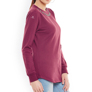 Sudadera de Mujer con Bordado, Gruesa, de Manga Larga, Cuello Redondo, de Algodón, Informal, para Gimnasio, Correr, Moda 2026 - Product Image 4