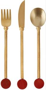 Cuchara, tenedor y cuchillo de madera biodegradables, ecológicos y desechables para restaurantes de comida para llevar. - Product Image 4