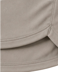 Conjunto Deportivo Gris de 2 Piezas para Mujer, Camiseta sin Mangas con Bolsillo y Pantalones Cortos, Tejido Sólido de Secado Rápido, Ropa de Primavera/Verano - Product Image 5