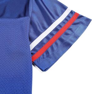 Maillots de football américain effet chrome, manches rayées, impression encre métallique, look audacieux et unique, nom et numéro personnalisés disponibles - Product Image 4