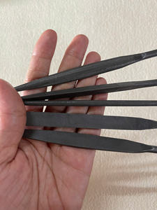 BEST PRICE Mix 5-Piece Steel Needle File Set 200mm High Quality Smooth Cut Rounded End Jewelry <b>Tool</b> Set 6mm Shaft Diameter DIY - Product Image 2