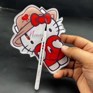 แหนบปลายขนตาอะคริลิคสีดำแบบมืออาชีพสีขาวแวววาวปรับแต่งโลโก้ได้ป้องกันแบคทีเรีย - Product Image 6